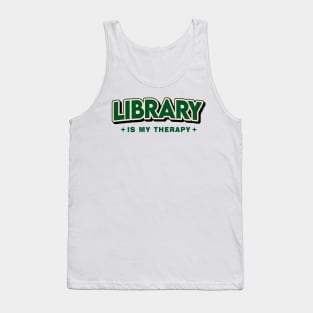 Library Is My Therapy Retro Style Tank Top